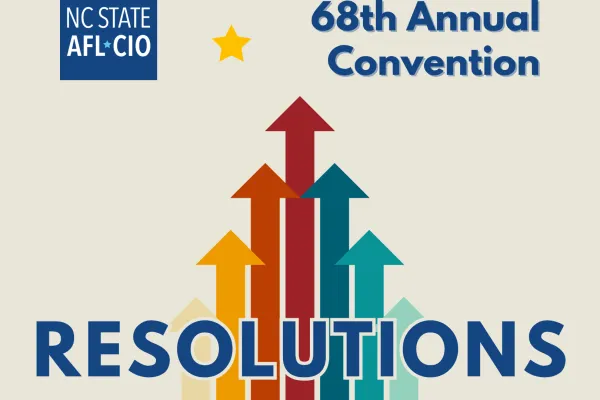 graphic promoting 68th annual convention resolutions