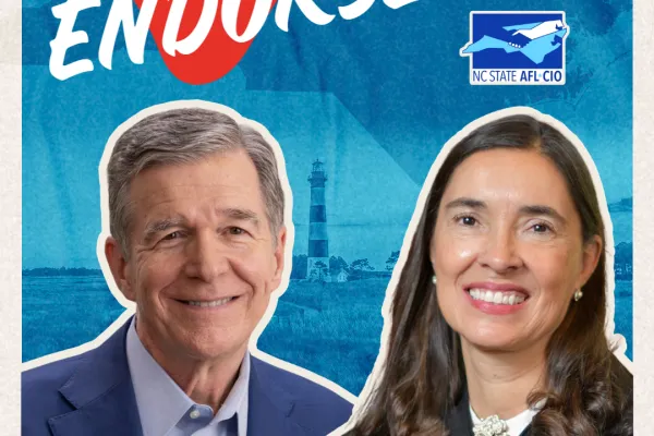 endorsement graphic featuring roy cooper for us senate and anita earls for nc supreme court